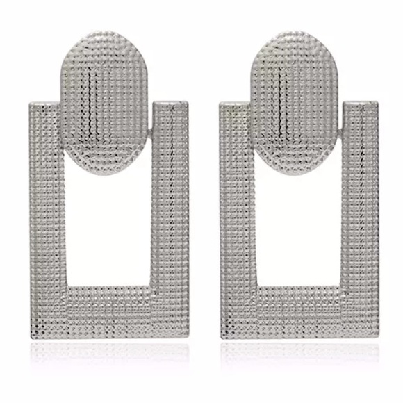 NEW STERLING SILVER LARGE HANGING EARRINGS - Picture 3 of 4